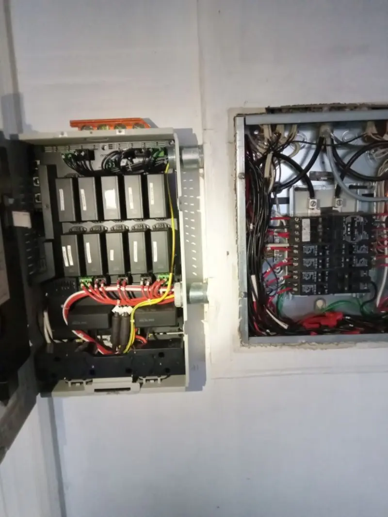 Electrical panel upgrade completed for Security Camera Wiring in San Martin